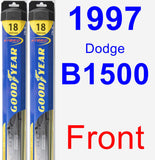 Front Wiper Blade Pack for 1997 Dodge B1500 - Hybrid