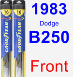 Front Wiper Blade Pack for 1983 Dodge B250 - Hybrid