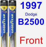 Front Wiper Blade Pack for 1997 Dodge B2500 - Hybrid