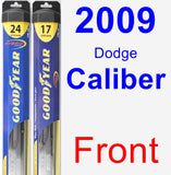 Front Wiper Blade Pack for 2009 Dodge Caliber - Hybrid