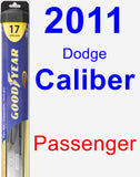 Passenger Wiper Blade for 2011 Dodge Caliber - Hybrid