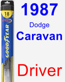 Driver Wiper Blade for 1987 Dodge Caravan - Hybrid