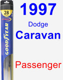 Passenger Wiper Blade for 1997 Dodge Caravan - Hybrid