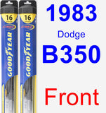 Front Wiper Blade Pack for 1983 Dodge B350 - Hybrid