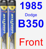 Front Wiper Blade Pack for 1985 Dodge B350 - Hybrid