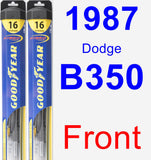 Front Wiper Blade Pack for 1987 Dodge B350 - Hybrid