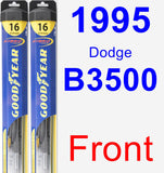 Front Wiper Blade Pack for 1995 Dodge B3500 - Hybrid