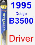 Driver Wiper Blade for 1995 Dodge B3500 - Hybrid