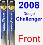 Front Wiper Blade Pack for 2008 Dodge Challenger - Hybrid