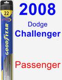 Passenger Wiper Blade for 2008 Dodge Challenger - Hybrid