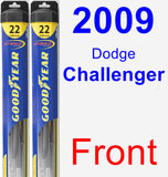 Front Wiper Blade Pack for 2009 Dodge Challenger - Hybrid