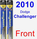Front Wiper Blade Pack for 2010 Dodge Challenger - Hybrid