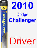 Driver Wiper Blade for 2010 Dodge Challenger - Hybrid