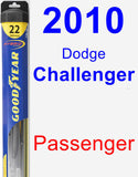 Passenger Wiper Blade for 2010 Dodge Challenger - Hybrid