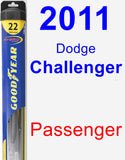 Passenger Wiper Blade for 2011 Dodge Challenger - Hybrid