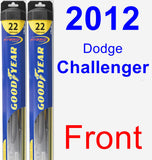 Front Wiper Blade Pack for 2012 Dodge Challenger - Hybrid