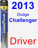 Driver Wiper Blade for 2013 Dodge Challenger - Hybrid