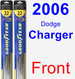 Front Wiper Blade Pack for 2006 Dodge Charger - Hybrid