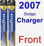Front Wiper Blade Pack for 2007 Dodge Charger - Hybrid