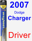 Driver Wiper Blade for 2007 Dodge Charger - Hybrid