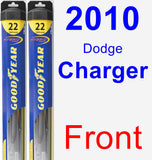 Front Wiper Blade Pack for 2010 Dodge Charger - Hybrid