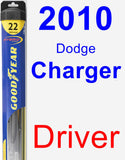 Driver Wiper Blade for 2010 Dodge Charger - Hybrid