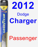 Passenger Wiper Blade for 2012 Dodge Charger - Hybrid