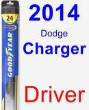 Driver Wiper Blade for 2014 Dodge Charger - Hybrid