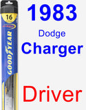 Driver Wiper Blade for 1983 Dodge Charger - Hybrid