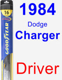 Driver Wiper Blade for 1984 Dodge Charger - Hybrid