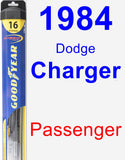 Passenger Wiper Blade for 1984 Dodge Charger - Hybrid