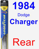 Rear Wiper Blade for 1984 Dodge Charger - Hybrid