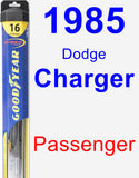 Passenger Wiper Blade for 1985 Dodge Charger - Hybrid