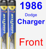 Front Wiper Blade Pack for 1986 Dodge Charger - Hybrid
