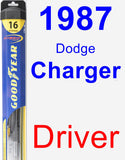 Driver Wiper Blade for 1987 Dodge Charger - Hybrid