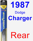 Rear Wiper Blade for 1987 Dodge Charger - Hybrid