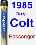 Passenger Wiper Blade for 1985 Dodge Colt - Hybrid