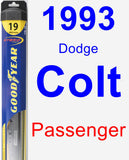 Passenger Wiper Blade for 1993 Dodge Colt - Hybrid