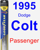 Passenger Wiper Blade for 1995 Dodge Colt - Hybrid