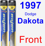 Front Wiper Blade Pack for 1997 Dodge Dakota - Hybrid