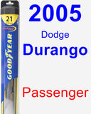 Passenger Wiper Blade for 2005 Dodge Durango - Hybrid