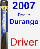 Driver Wiper Blade for 2007 Dodge Durango - Hybrid