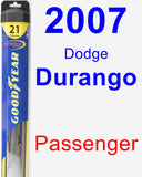 Passenger Wiper Blade for 2007 Dodge Durango - Hybrid
