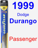 Passenger Wiper Blade for 1999 Dodge Durango - Hybrid