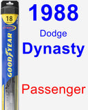 Passenger Wiper Blade for 1988 Dodge Dynasty - Hybrid