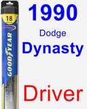 Driver Wiper Blade for 1990 Dodge Dynasty - Hybrid