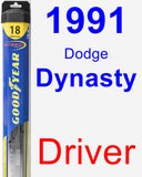 Driver Wiper Blade for 1991 Dodge Dynasty - Hybrid