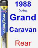 Rear Wiper Blade for 1988 Dodge Grand Caravan - Hybrid