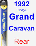 Rear Wiper Blade for 1992 Dodge Grand Caravan - Hybrid