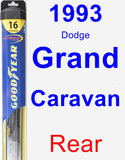 Rear Wiper Blade for 1993 Dodge Grand Caravan - Hybrid